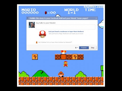 Från "If Mario Was Designed in 2010" av Zack Hiwiller