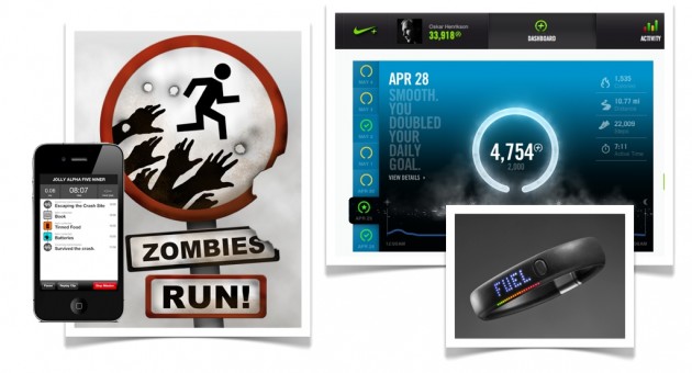 Zombies, Run! vs Nike fuelband